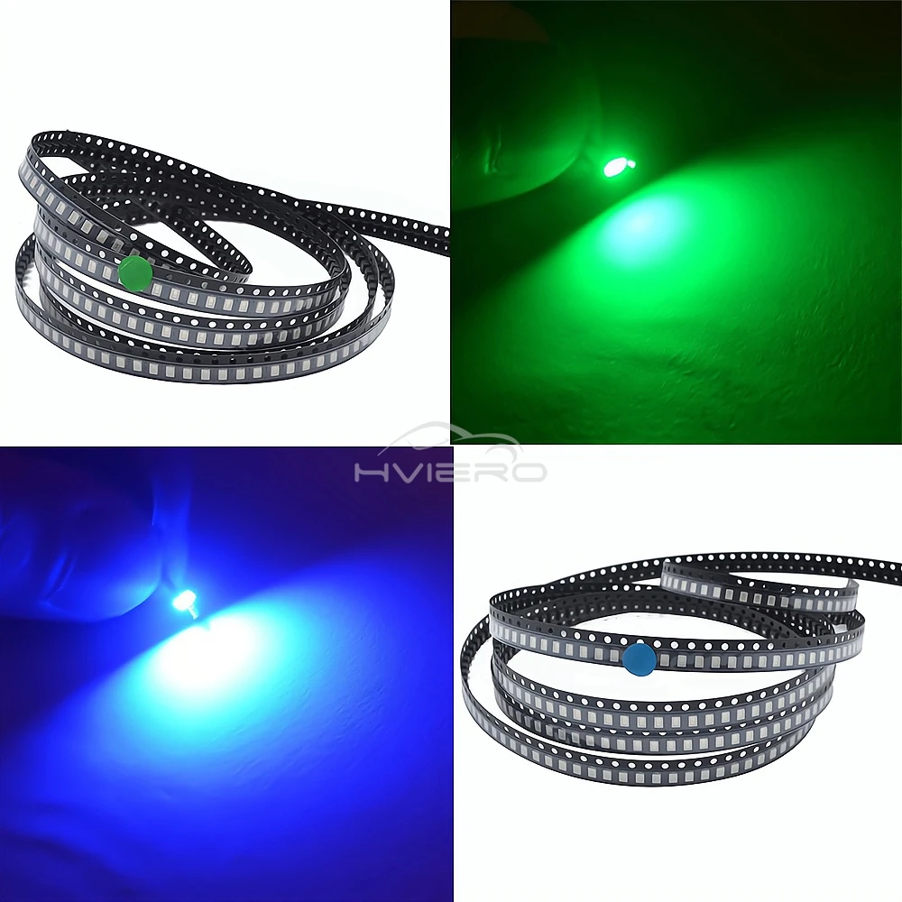 100/500 pz 3020 Luci SMD Bianco Rosso Verde Blu Ultra Luminoso Acqua Trasparente Led Chip 20MA Diodo Diodi Emettitori di Luce Lampada lampadina