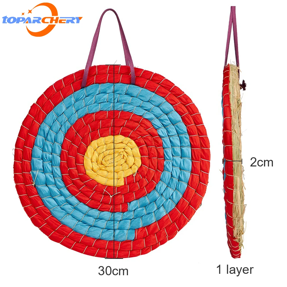 Toparchery 30cm 1 Layer Round Grass Shooting Target Outdoor Archery Sports Accessories Thickness 2cm