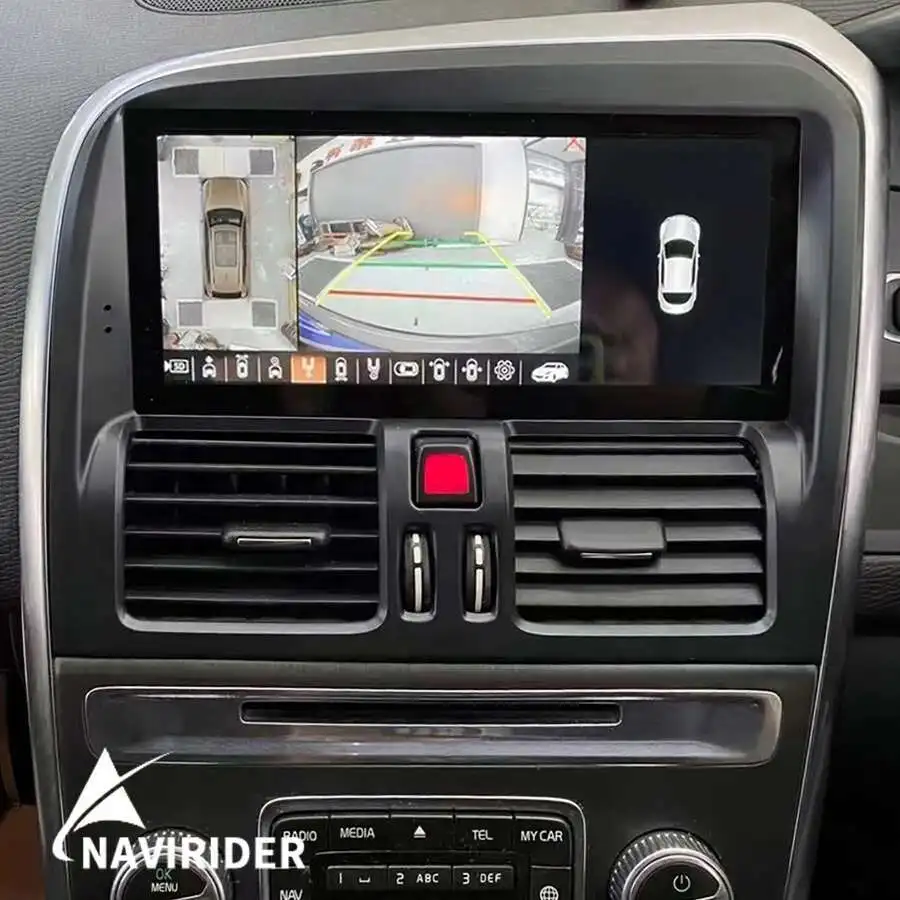 8.8 "Ccarplay 4G-LTE راديو السيارة الوسائط المتعددة مشغل فيديو لتحديد المواقع والملاحة لفولفو XC60 2008-2017 2din أندرويد 14 وحدة رأس الشاشة