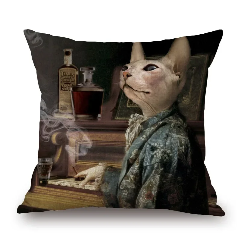 Nordic Fashion Animal Cartoon Printing Cushion Cover Sofa Decoration Pillowcase Bedroom pillow cases throw pillow covers40x40cm