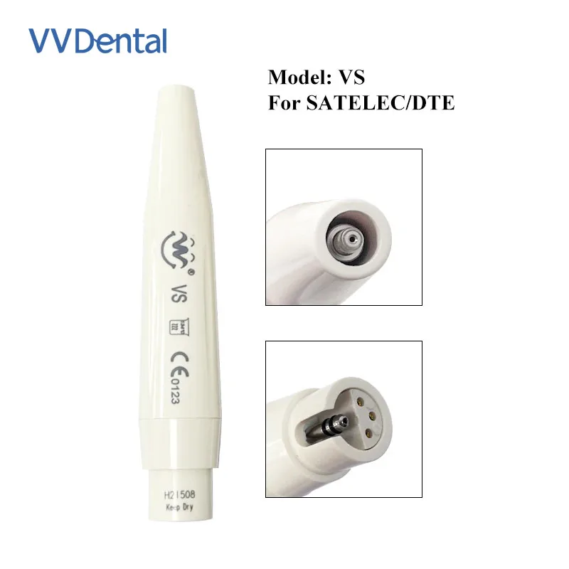 VVDental Dental Ultrasonic Piezo Scaler Handpiece Fit SATELEC DTE Dental Ultrasonic Scaler Handle 135° Sterilized Dental Tools