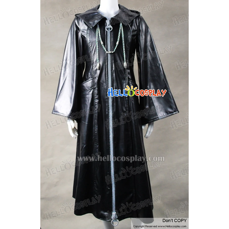 

Organization XIII Nobodies Xemnas Black Coat Outfit Clothing Game Cosplay Costume H008