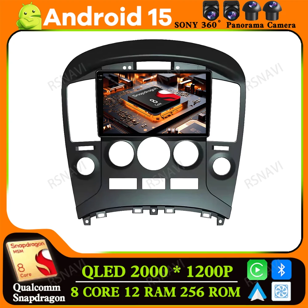 

Android 15 for Hyundai H1 Grand Starex I800 TQ 2007-2015 GPS 5G WIFI Car Radio Navigation Viedo Player Qualcomm BT QLED AUTO