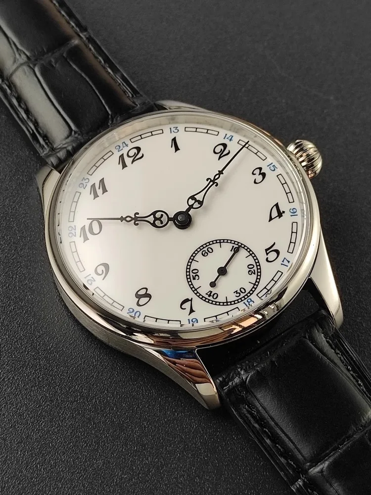 Men's Manual Mechanical Watch Roasted Blue Pin Seagull ST3621 Vintage Business Men's Waterproof Genuine Leather Watch