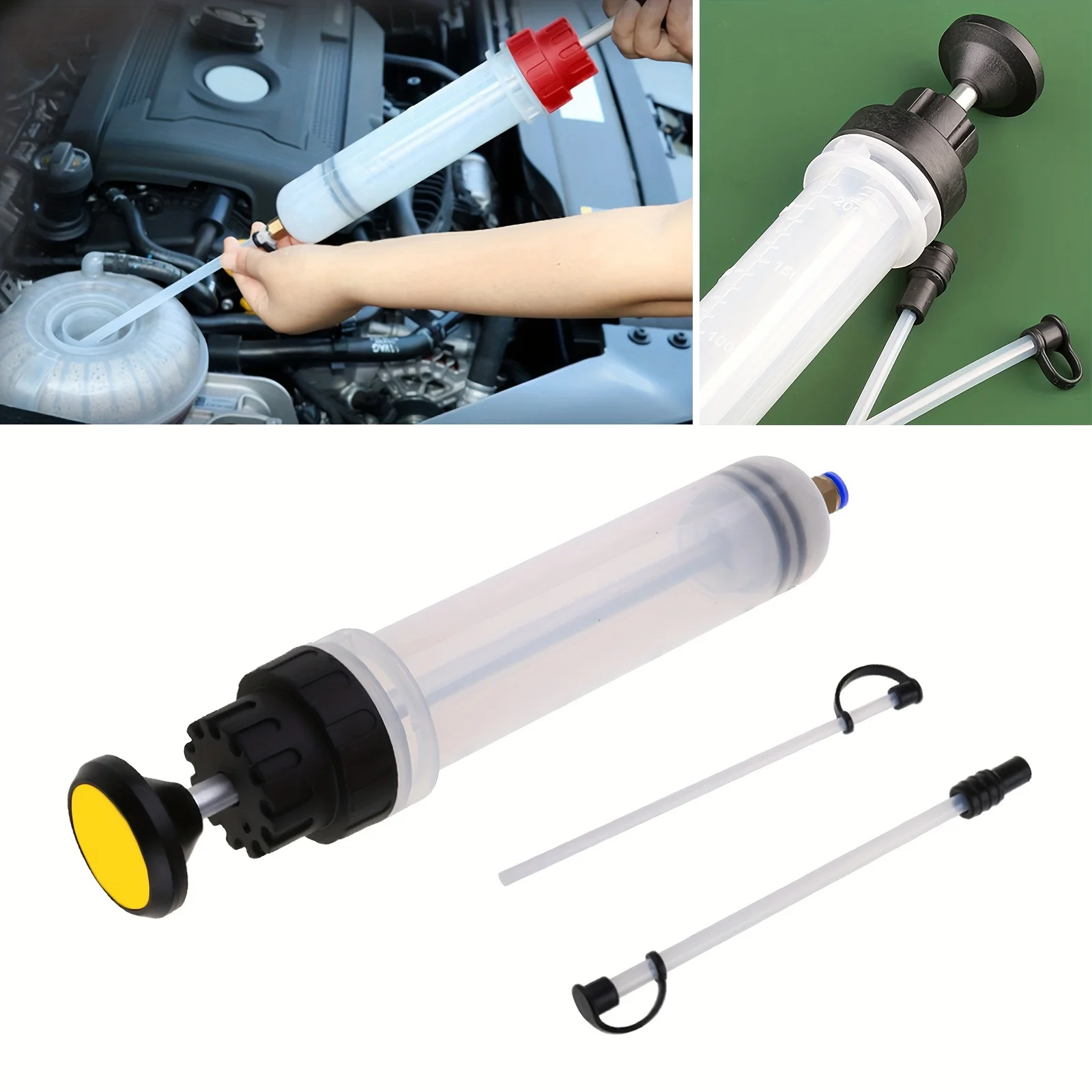 1 Set Of 200CC Manual Oil Extraction Tools, Car Oil Delivery Pump Distributor