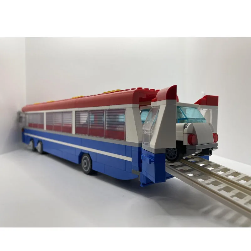 

MOC-104555City Traffic Bus Building Block Model 432parts MOC Creative Boys Children's Birthday Christmas Building Block Toy Gift