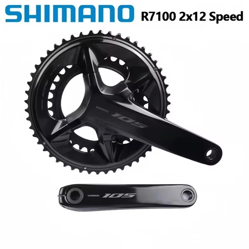 Shimano 105 R7100 Crankstel 2x12 Speed R7000 2x11s 165/170/172.5/175mm 52-36 T/53-39 T/50-34 T Racefiets Fiets Crank Update 5800