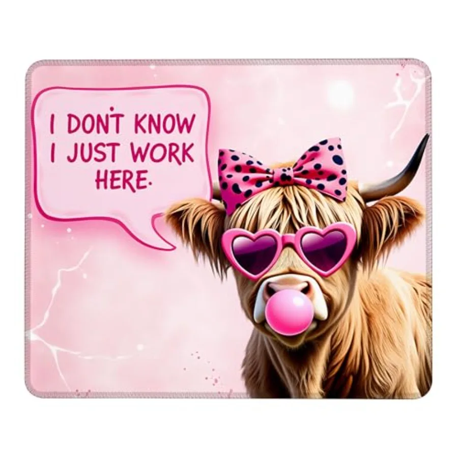 Mouse Pad, 9.5 X 7.9 Inch Rectangle Non-Slip Rubber Mousepad Suitable for Men Women Computer Laptop Office Gaming