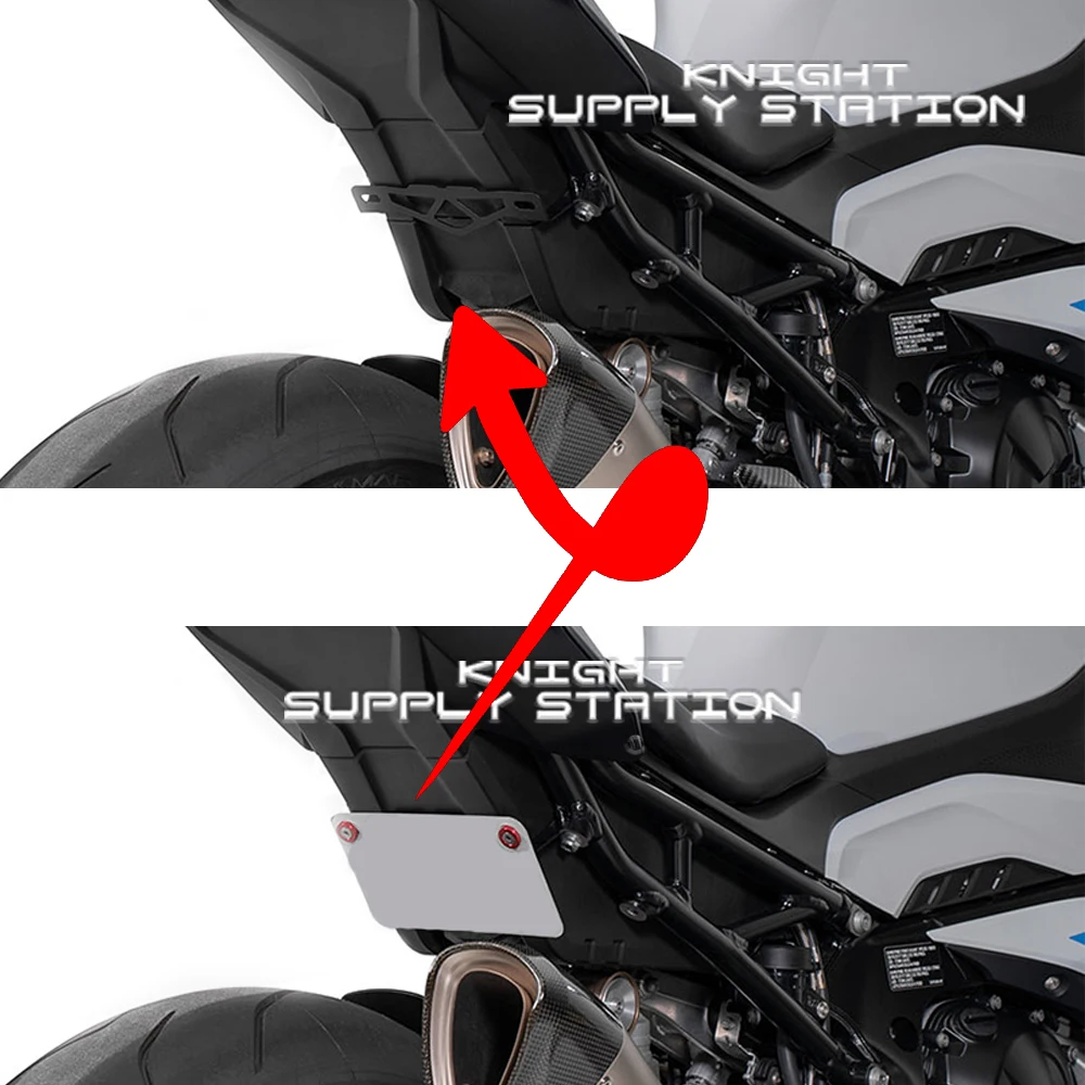 S1000RR License Plate Holder LOW-MOUNT FENDER ELIMINATOR BRACKET For BMW S1000RR 2019 2020 2021 2022 2023 2024 2025