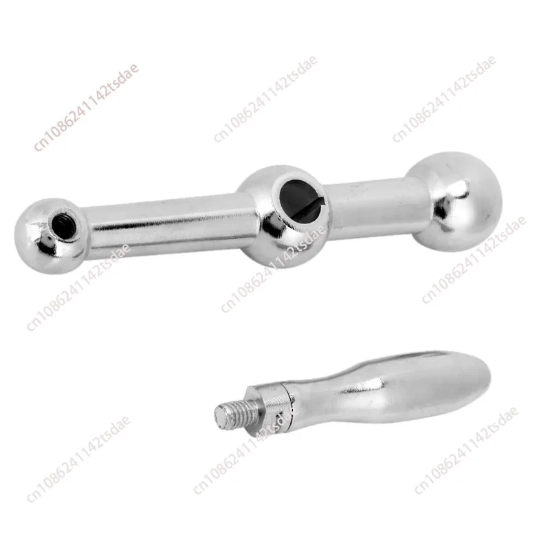 Milling Machine Ergonomic Oval Handle with Ball Head, Replacement Spare Part for Worktable Lifting
