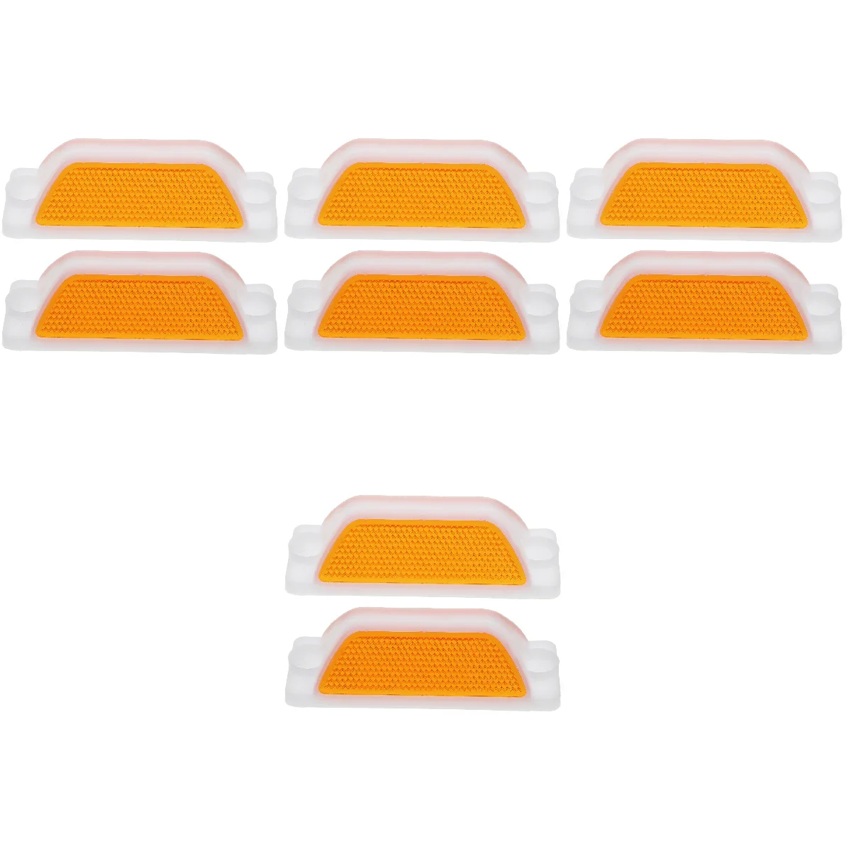 4 PCS Street Reflectors Reflective Delineator Signs Road Marker Adhesive Tape Polycarbonate Plastic