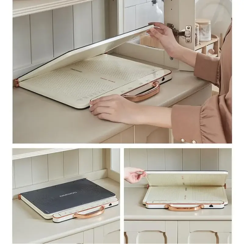 Podgrzewacz do potraw elektryczny DAEWOO 695x420x26mm 360W 220V składany talerz do podgrzewania żywności wielofunkcyjny podgrzewacz mata na stół żywności