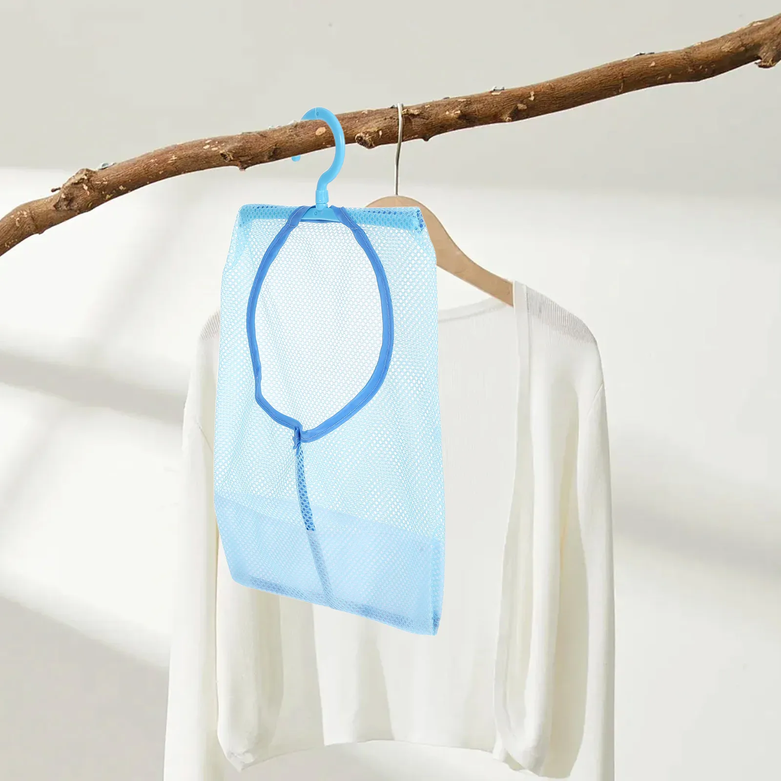 

Multipurpose Mesh Clothespin Bag Storage Bathroom Kitchen Home Clothesline Socks Underwear Dry Behind Door Organizer