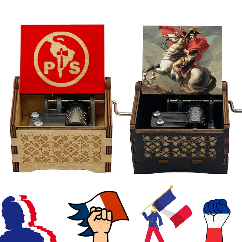 French National Anthem La Marseillaise Music Box La Révolution Française Battle Song Inspire France Friends Gift Home Decoration