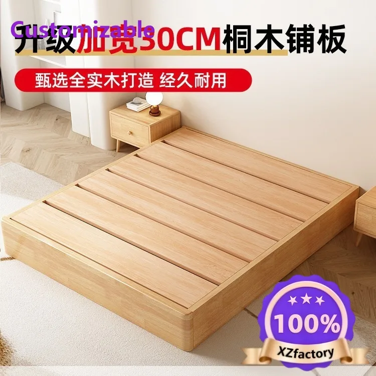 Factory Direct 2026 Top RatedToda madera maciza, tatami, moderno, simple, fila de esqueleto, sábana doble, cama y desayuno, hote