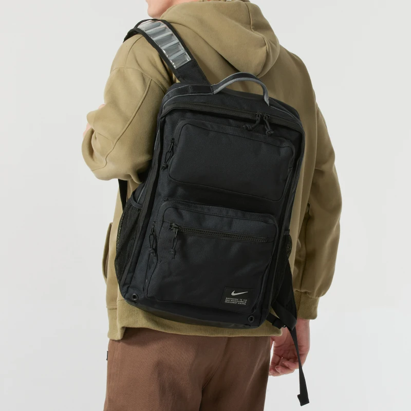 Nike Air Cushion Strap Zipper Durable Large Capacity Sports Casual Training Backpack Shoulder Bag Unisex CK2668-010