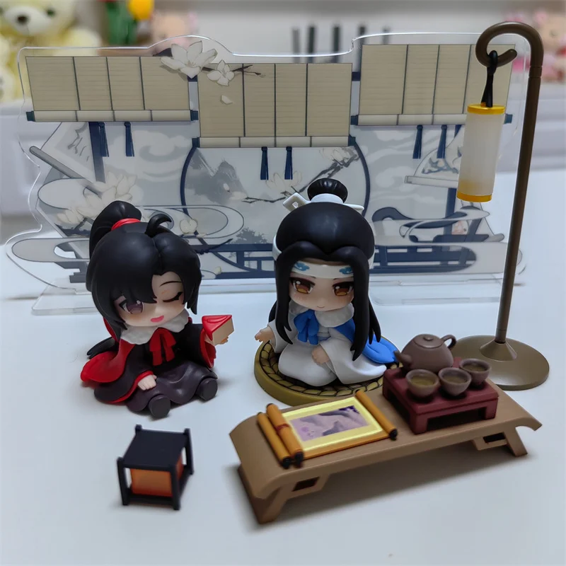 

Official Mo Dao Zu Shi Cloud Deep Carrying Shadow Series Wei Wuxian Lan Wangji Q-Version Figures Genuine Anime Peripheral Model