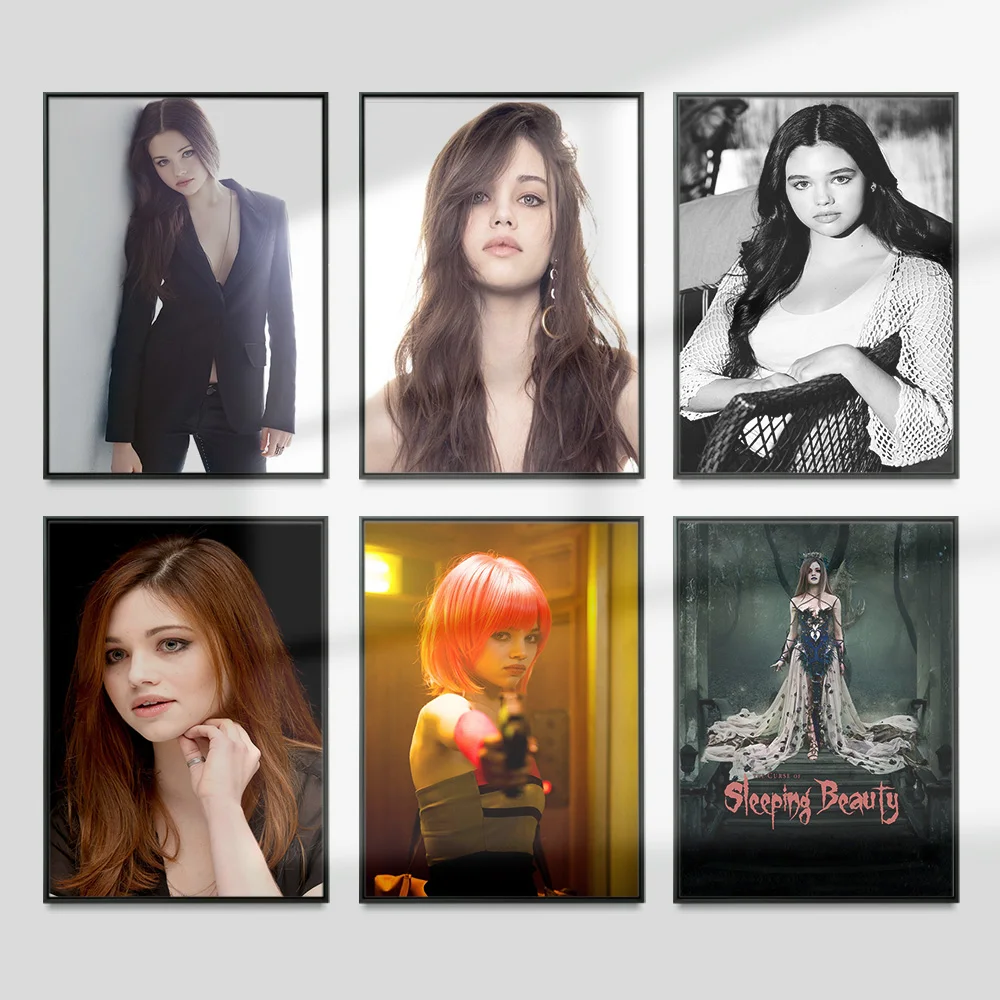 India Eisley Actress Modern Canvas Painting Print Art Poster Star Photo Wall Picture Living Room Decor