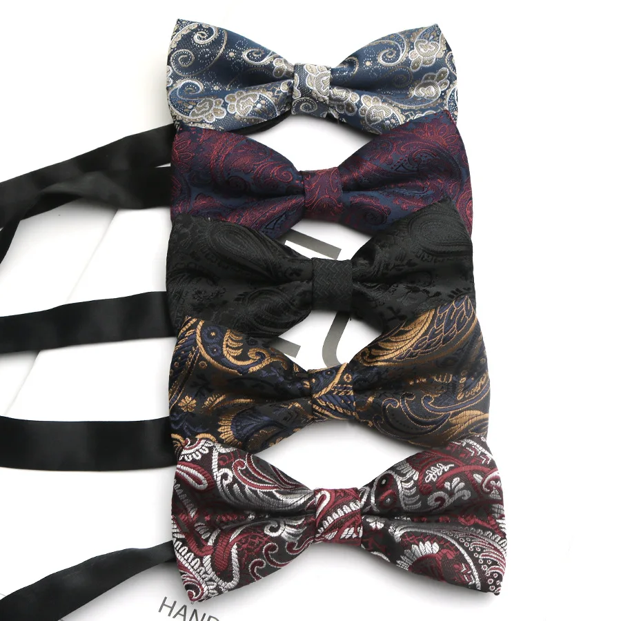 2016 New Men's Tie Suit Formal British Cashew Butterfly Black Tie Party Birthday Supplies Wholesale Boys' Clothing Accessories
