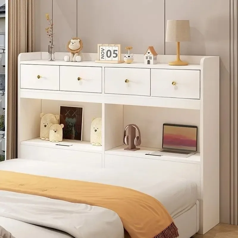 Any Size Custom Zero Formaldehyde Full Aluminum Niche Cabinet Bedroom Bed End Slim Home Bedside Wall Waterproof Moisture Storage