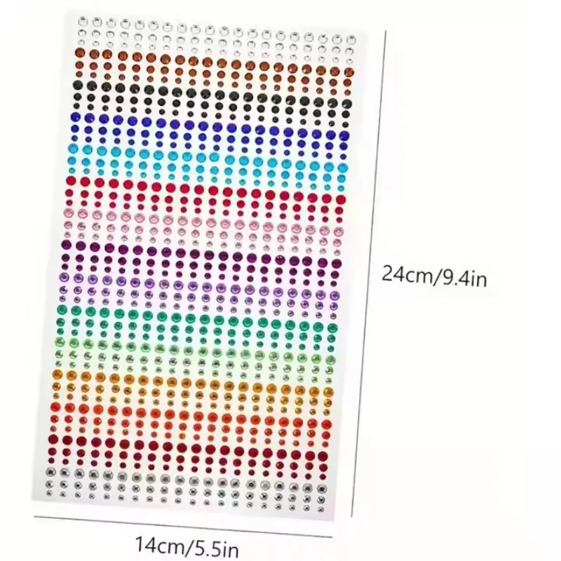 Adesivi con diamanti per trucco Gioielli 3D scintillanti colorati Adesivo con perle Occhio Viso Decorazione con gemme Decorazione per trucco fai da te per il festival musicale