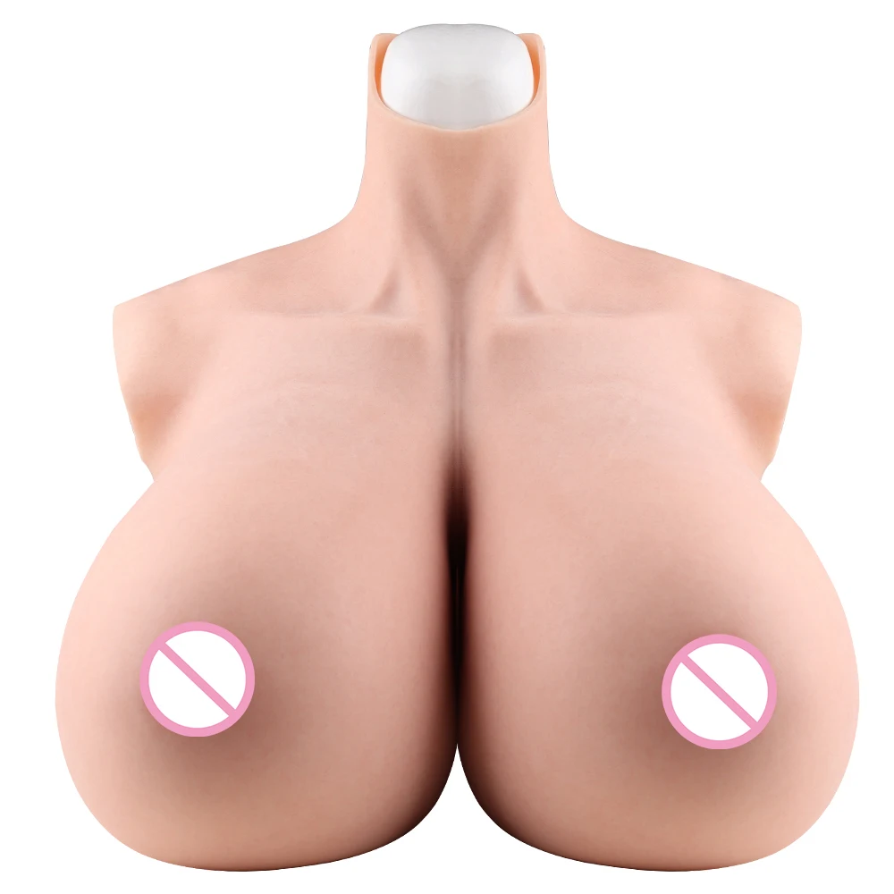 KnowU Realistic Huge Silicone Fake Breast Form Cosplay for Crossdressers Drag Queen Tranny Shemale Z Cup