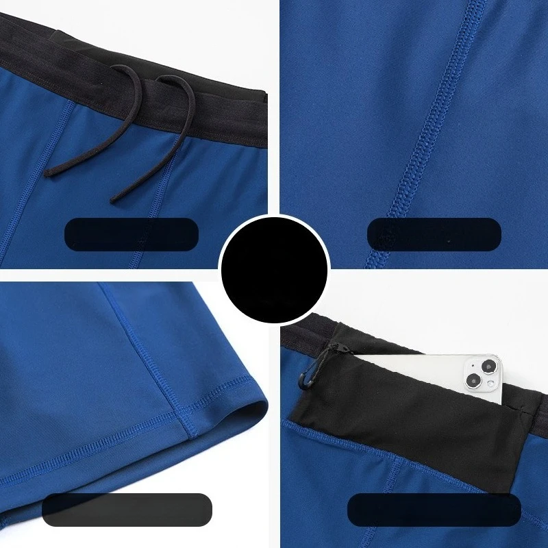 Brand Gym Mens Sports Shorts Fitness Quick-dry Basketball Pants Personality Fashion Workout Training Breathable Training Shorts