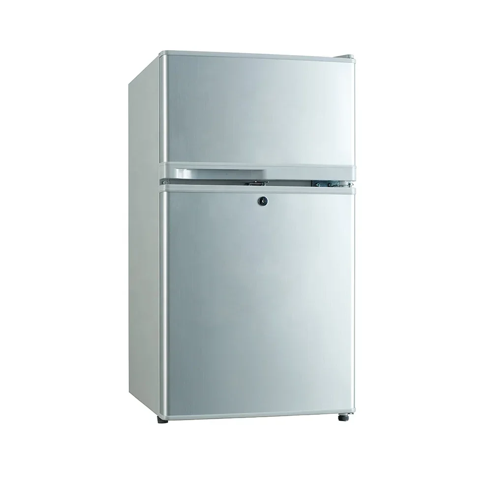 High Quality 85L Double Door Room Fridge Mini Refrigerator And Freezer