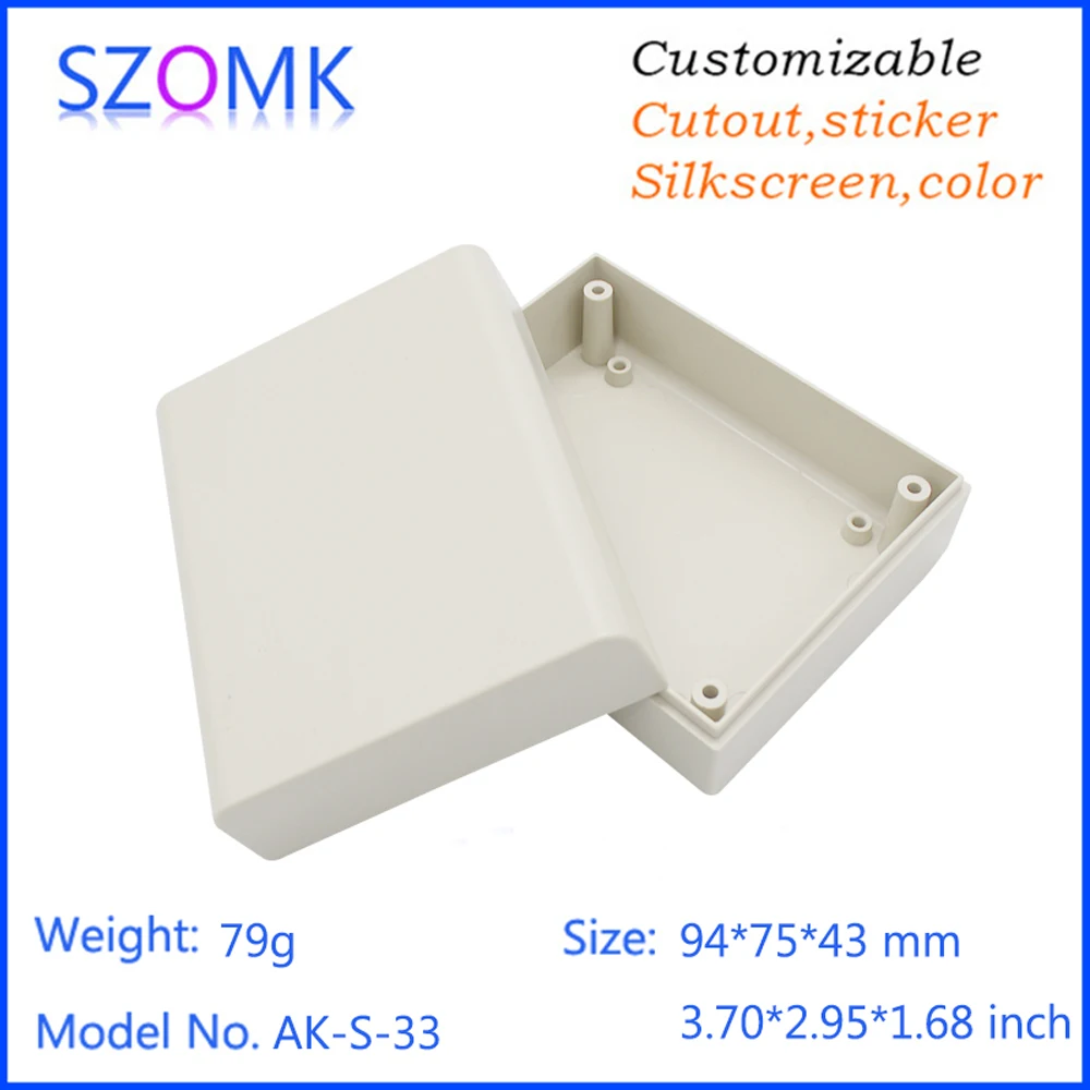 1Piece top sales plastic electronics project box 94*75*44mm instrument enclosure outlet enclosures switch case plastic housing