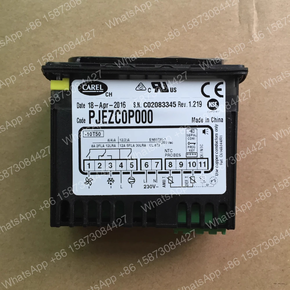 controlador-de-temperatura-carel-pjezc0p000-con-rele-de-descongelacion-y-sensor-nuevo-y-original
