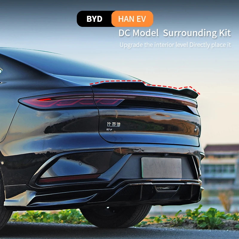 

For BYD Han EV Car Rear Spoiler Rear Wing Spoiler And Tail Racing Sports Car Rear Top Wing Trunk Lip Auto Modification Parts