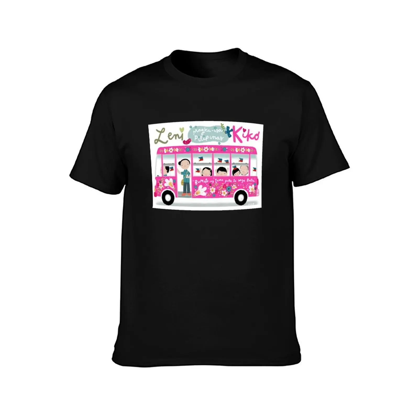 Bus of Unity for Leni and Kiko (art by Robert Alejandro) T-Shirt Sport Basic Moisture Wicking Tee T-Shirt