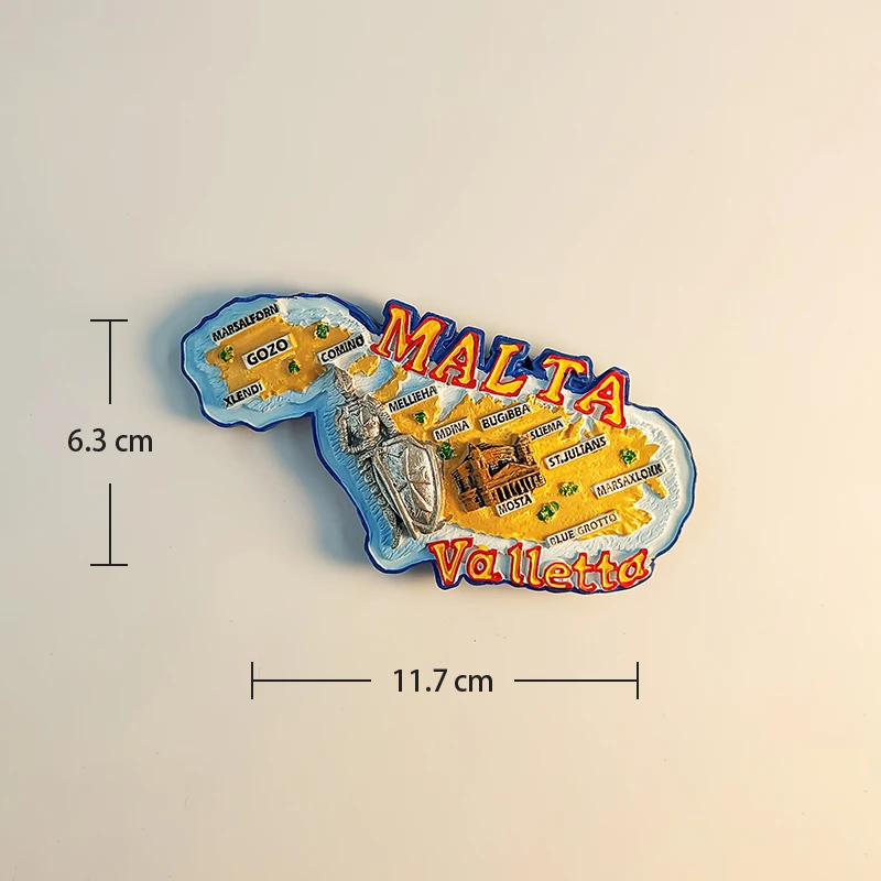 مغناطيس ثلاجة مجسمة ثلاثية الأبعاد ، لوحة راتنج ، ديكور المنزل ، أوروبا ، مالا ، فالبوري ، المدينة القديمة ، أوروبا