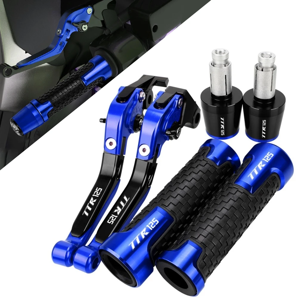 

For YAMAHA TTR125 TT R125 TT-R125 TTR 125 1993-2008 Motorcycle Accessories Extendable Brake Clutch Levers Handlebar Grips Ends