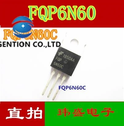 

10 шт. 6N60C FQP6N60 FQPF6N60C полевая трубка TO-220 MOS в наличии 100% новая и оригинальная
