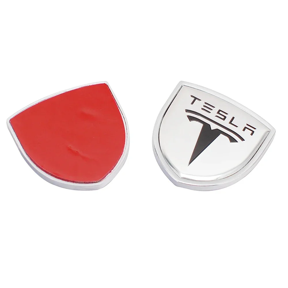 

2 шт., боковая эмблема на кузов автомобиля, значок на багажник, наклейки для Tesla Roadster Cybertuck Model 3 S Model X Y, стильное украшение