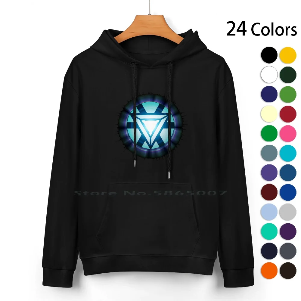 Artificial Heart Pure Cotton Hoodie Sweater 24 Colors Tony Stark 100% Cotton Hooded Sweatshirt For Women Men Unisex Gifts Heat