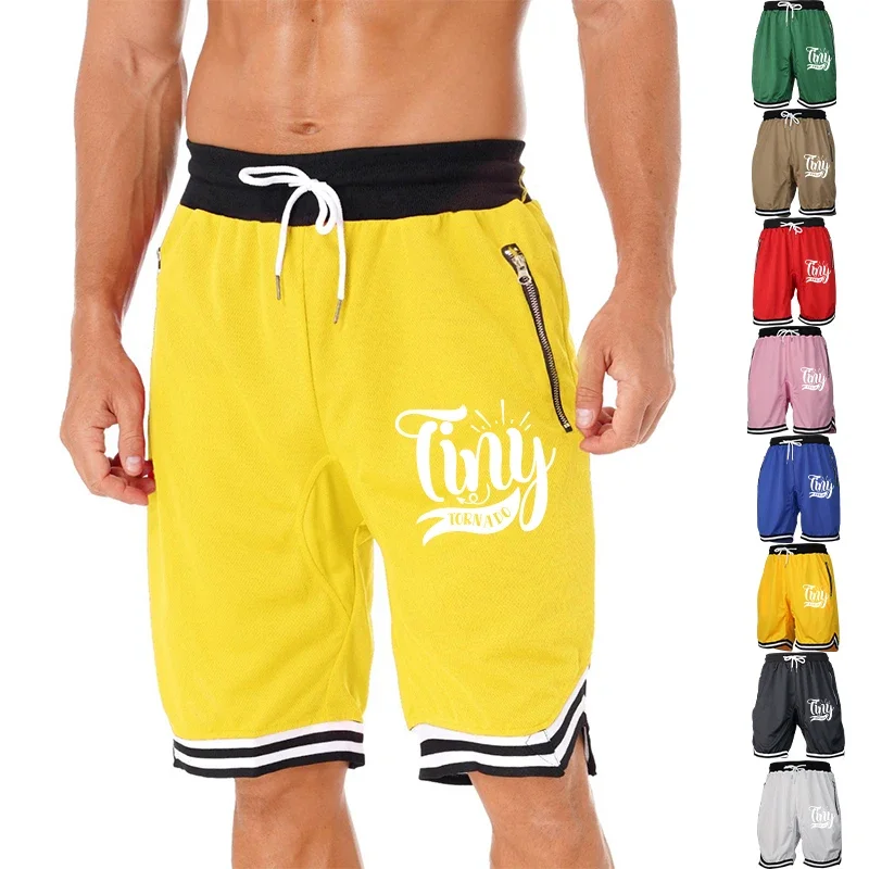 

Повседневные мужские летние спортивные баскетбольные свободные сетчатые дышащие модные спортивные штаны в стиле хип-хоп, шорты
