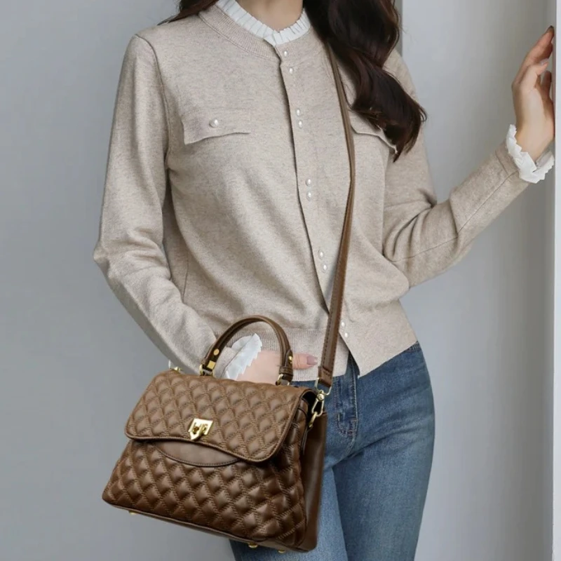 

Women's Large Capacity Multi-Compartment Tote Bag, Fashion Shoulder Crossbody Purse, Stylish Top Handle Handbag New 2026