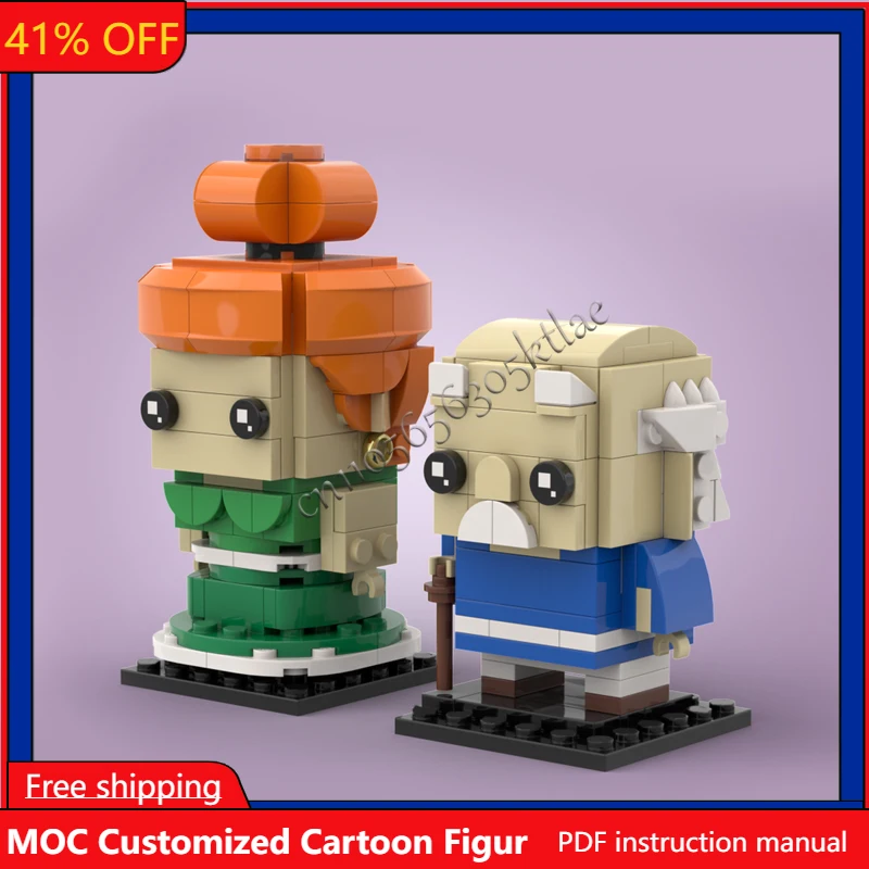 

245PCS MOC Famous Animation Figures Series Brickheaded Model Sets DIY Creative Bricks Assembly Toy Kids Gifts Collection Display