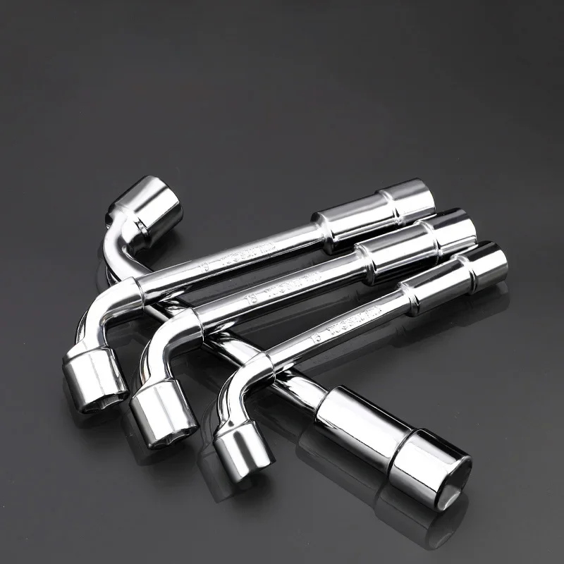 Elbow socket wrench-L-Shaped Elbow Socket Wrench, Manual Repair Tool for Nuts and Bolts, Mirror Perforated Hardware Wrench