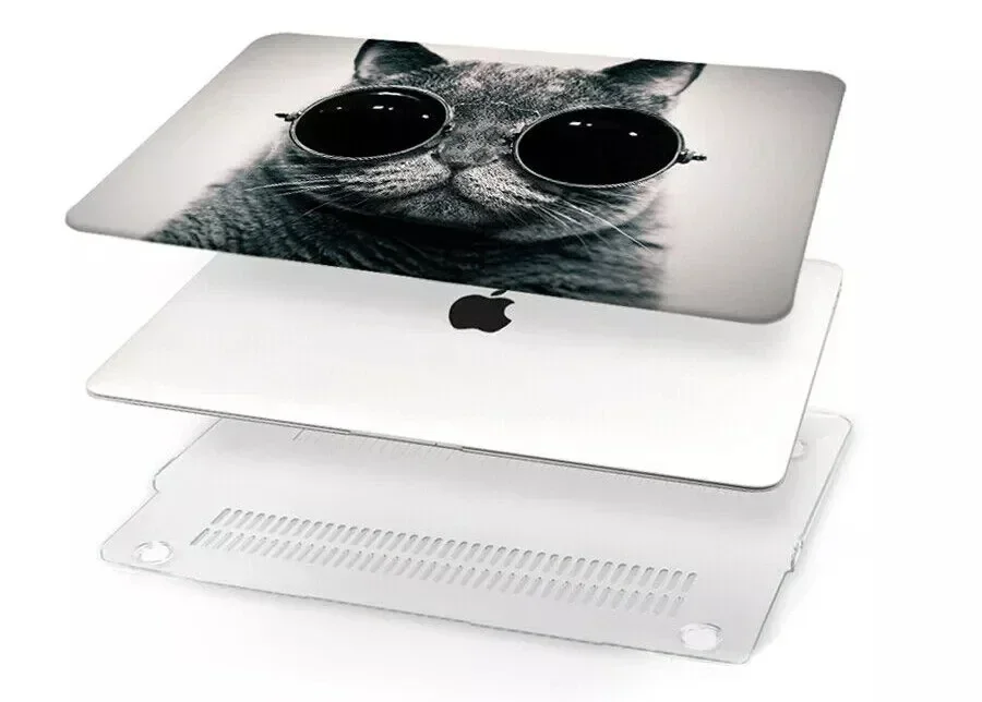 For Macbook Air Pro 13 13.3 13.6" inch M1 M2 M3 M4 Flower Print Matte Hard Shell Case Cover Bag HH