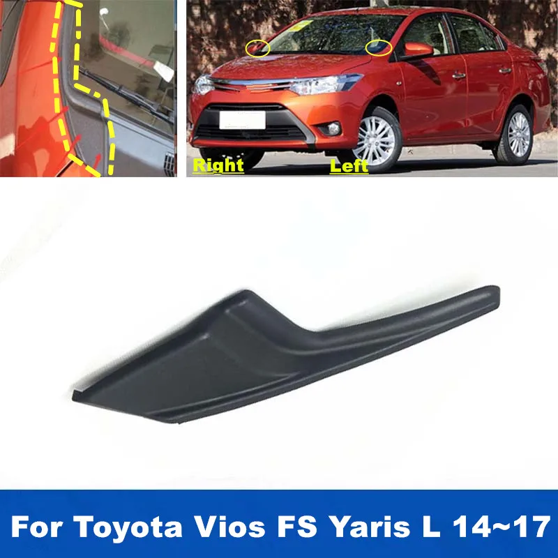 

1PCS Car Front Fender Weatherstrip Seal Triangle Glue Engine Hood Cover For Toyota Vios FS Yaris L 2014 2015 2016 2017