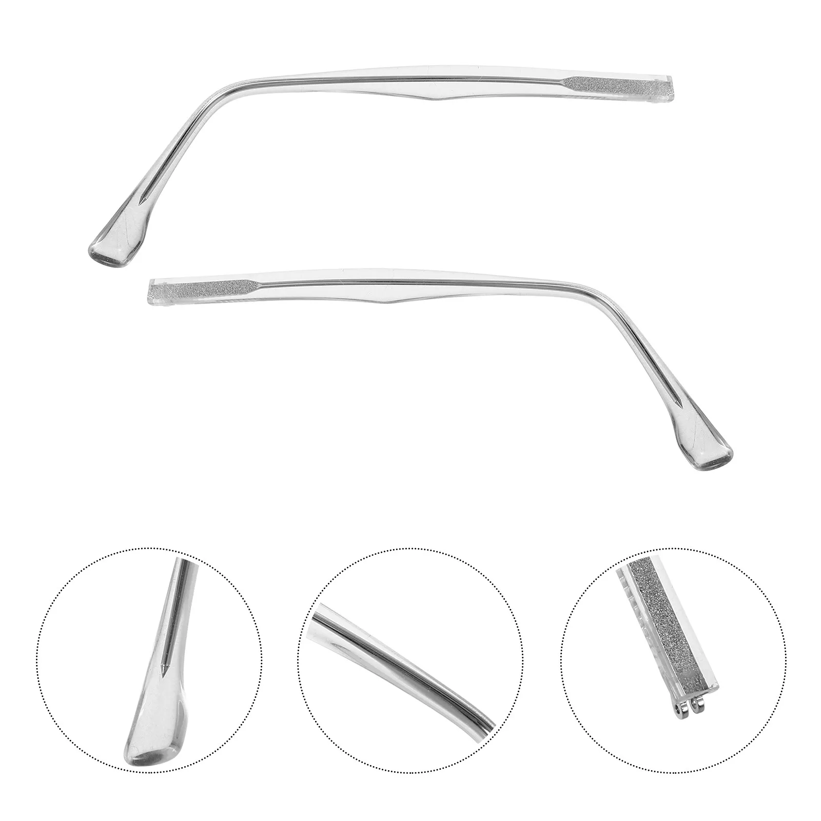 1Pair Glasses Temple Replacement Legs Versatile Eyewear Arm Parts Ergonomic Design Sleek Texture for Eyeglasses Sunglasses