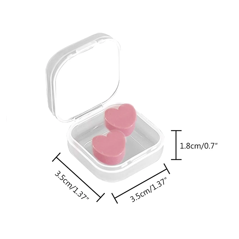 2pcs/Box Silicone Ear Plugs Noise Reduction Sleep Anti Canceling Sound Insulation Earplug Protection Sleeping Reusable Ear Plug