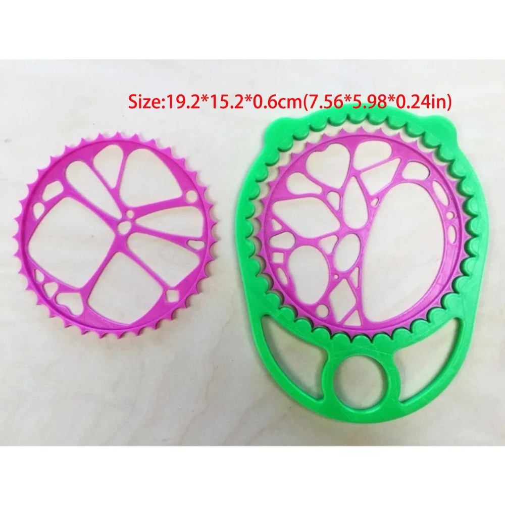 Новый шаблон для рисования «сделай сам», пластиковые блокирующие шестерни, колеса, инструмент для рисования, художественные игрушки для детей