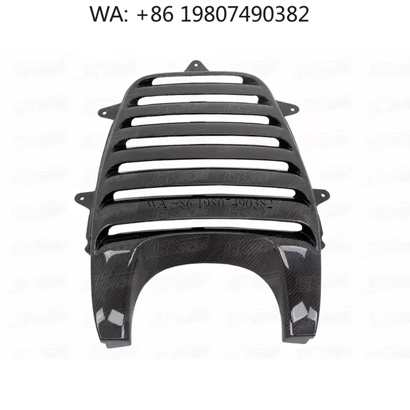 Wmwmnu Carbon Fiber Rear Exhaust Panel Vent Engine Cover for 2012-2014 MP4-12C Auto Body Kit Accessories Replacement
