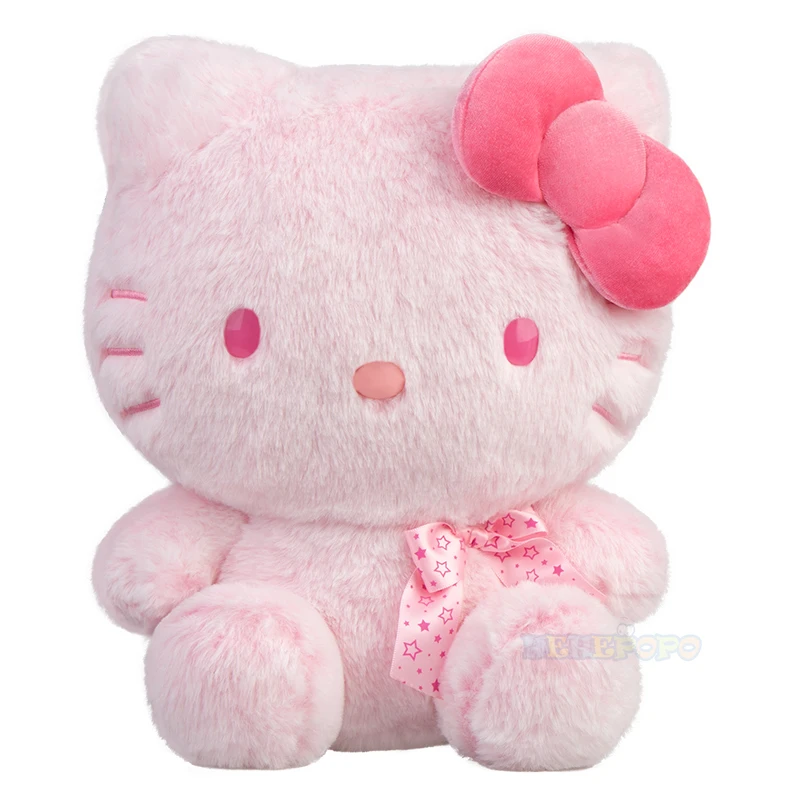 28cm Pink Hello Kitty Plush Pudding Dog Toy Doll Genuine Hello Kitty Cat Stuffed Animal Doll Pillow Girls Melody