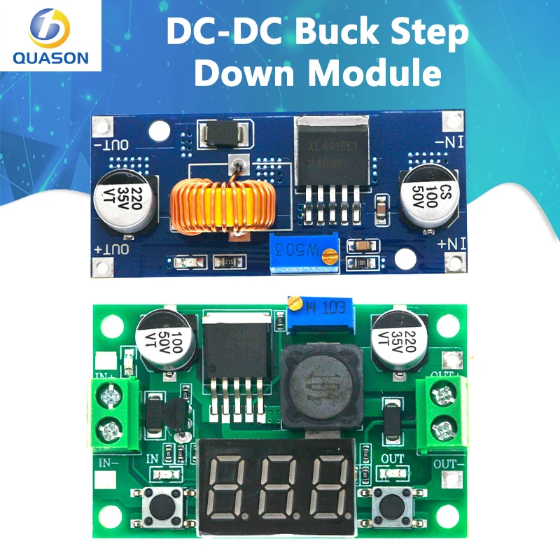 DC-DC Buck Step Down Module LM2596 DC/DC 4.0~40V to 1.25-37V Adjustable Voltage Regulator With LED Voltmeter
