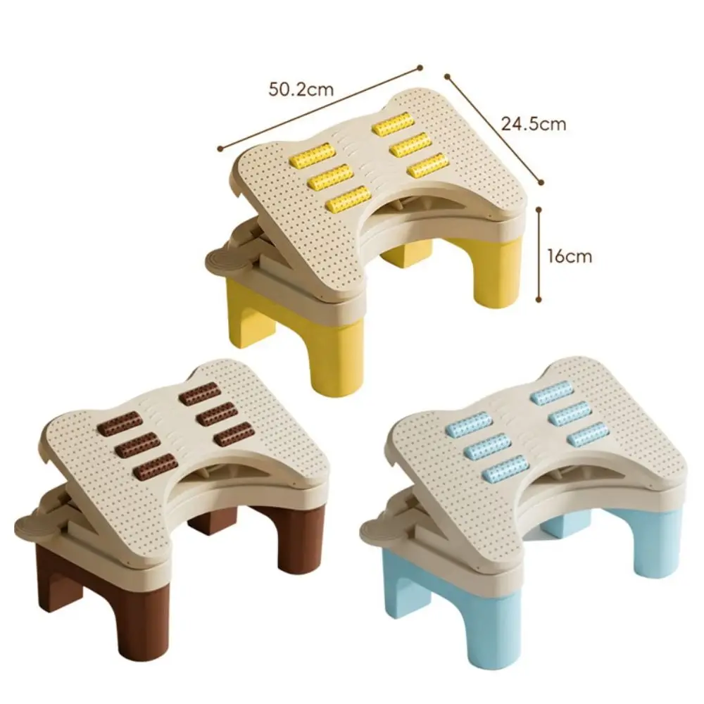Ergonomic Under Desk Footrest Hollow Out 6 Level Adjustable Footstool Nonslip Bottom Breathable Office Desk Leg Rest Living Room